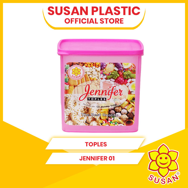 SUSAN - Toples Jennifer 01 - Toples Kue - Toples Makanan -Toples Plastik 1kg
