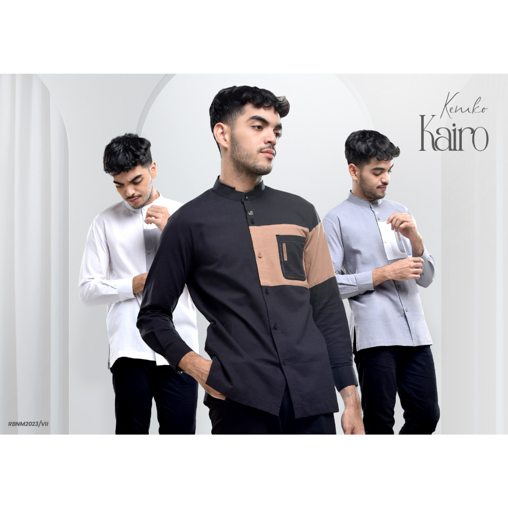 Kemeja Koko Kairo MST  | Kemko Kairo | Kemeja Koko Lengan Panjang Rabbani | Kemeja Dewasa | Baju Kok