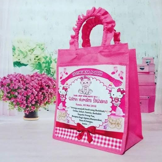 

22x28x15 Tas Ultah Custom Premium / Tas Ultah Anak TK / Tas Ultah PAUD Premium / Tas Khitan Anak Premium