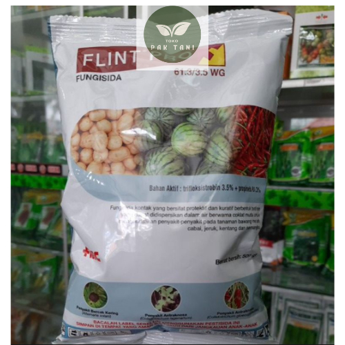 FLINT PRO 61.3/3.5WG 500GR FUNGISIDA (spelialis busuk daun dan busuk batang)
