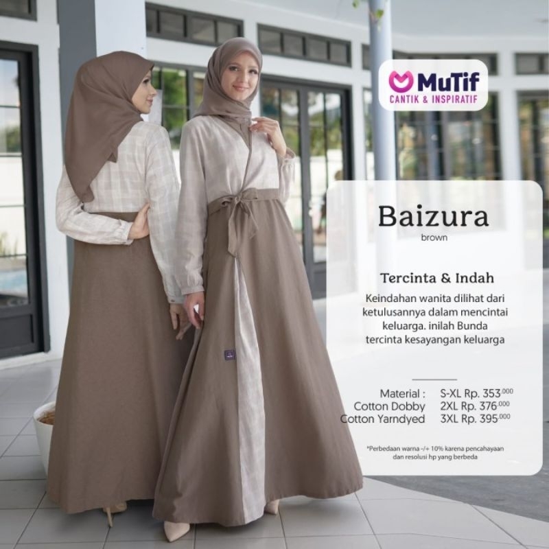 GAMIS MUSLIM BAIZURA MUTIF