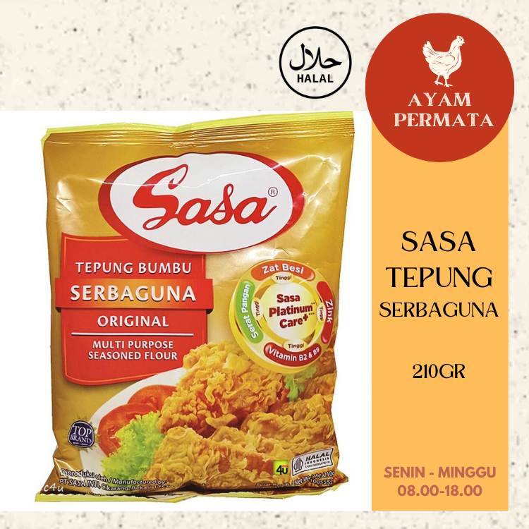

Tepung Bumbu Goreng Serbaguna Original SASA - Ayam Permata