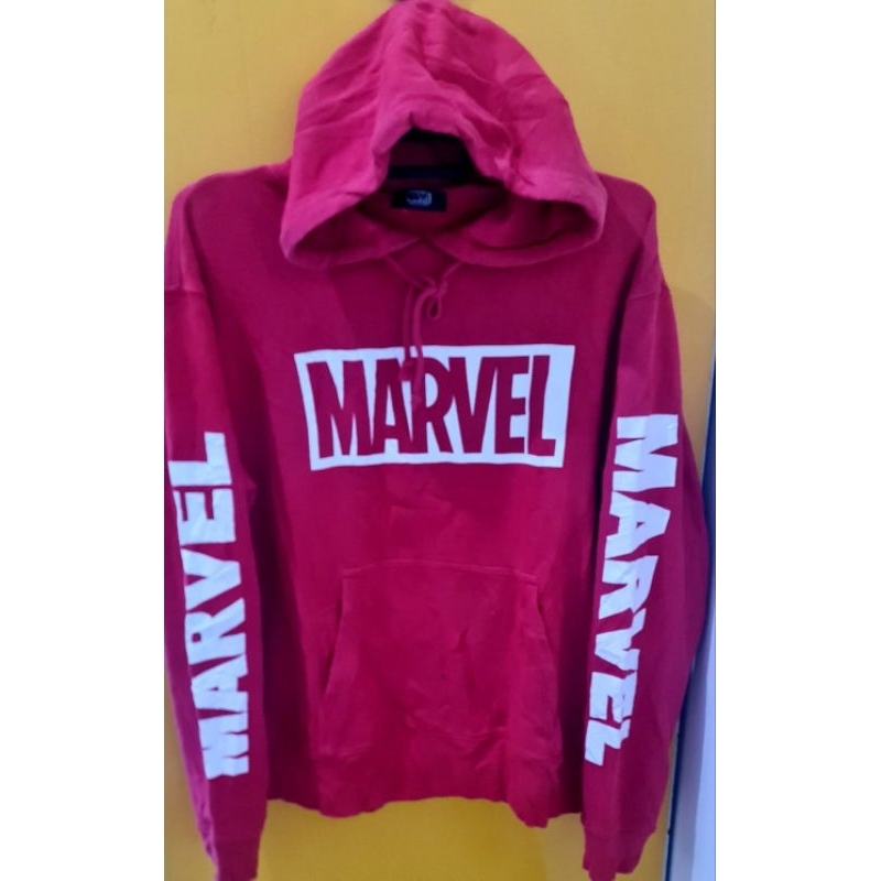 Jaket Hoodie Marvel Second Thrift Preloved