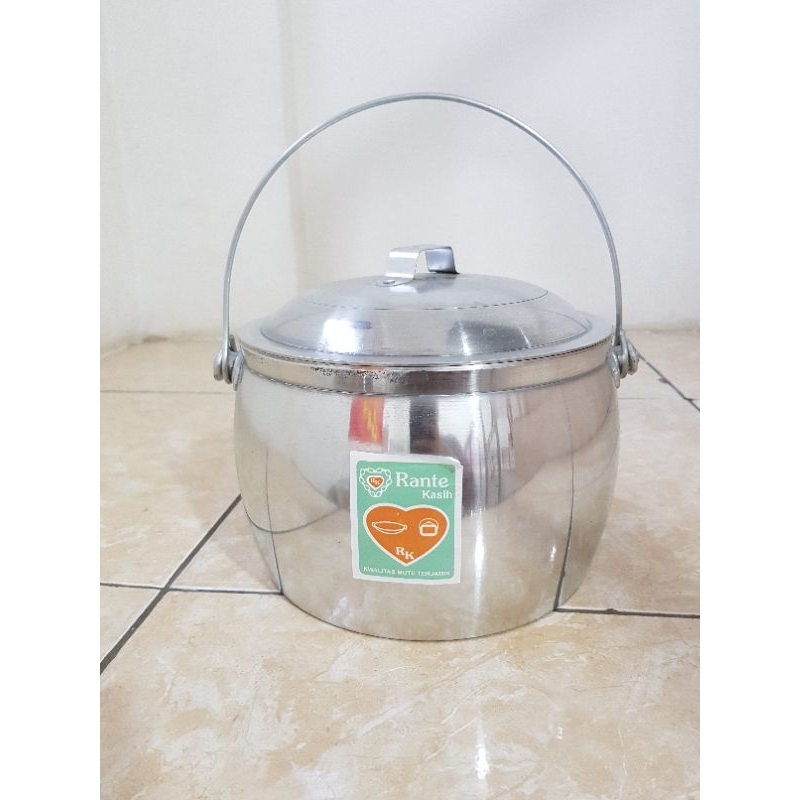 Panci Periuk Nasi Liwet Alumunium/Periuk Rante Kasih No.10