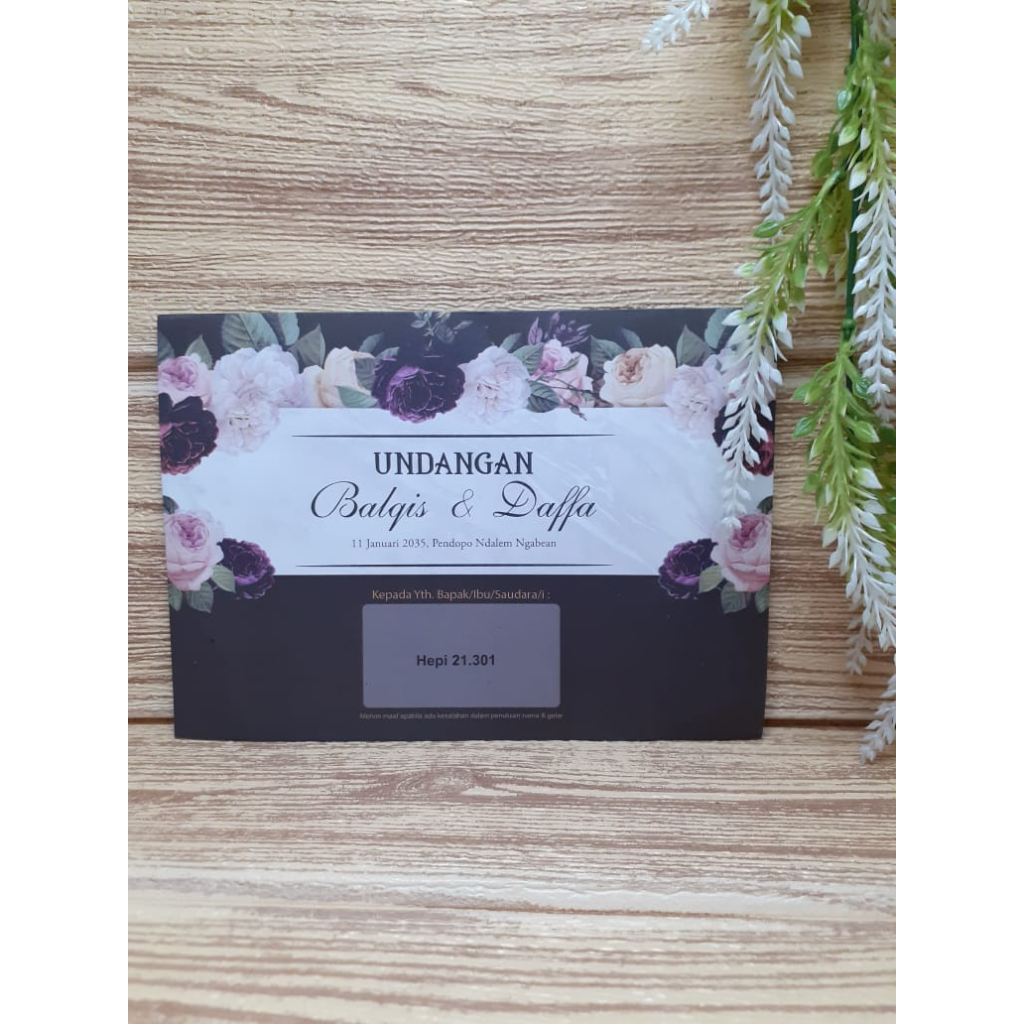 Blangko Undangan Hepi 301 Murah