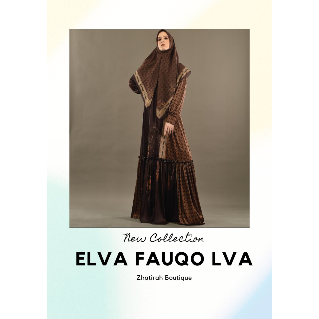 LVA I ELVAFAUQO I VALERIE SERIES I GOLD CACAO I BAJU SET SYARI