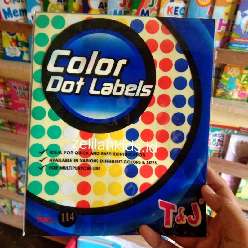 

stiker dot warna tj isi 5 lembar