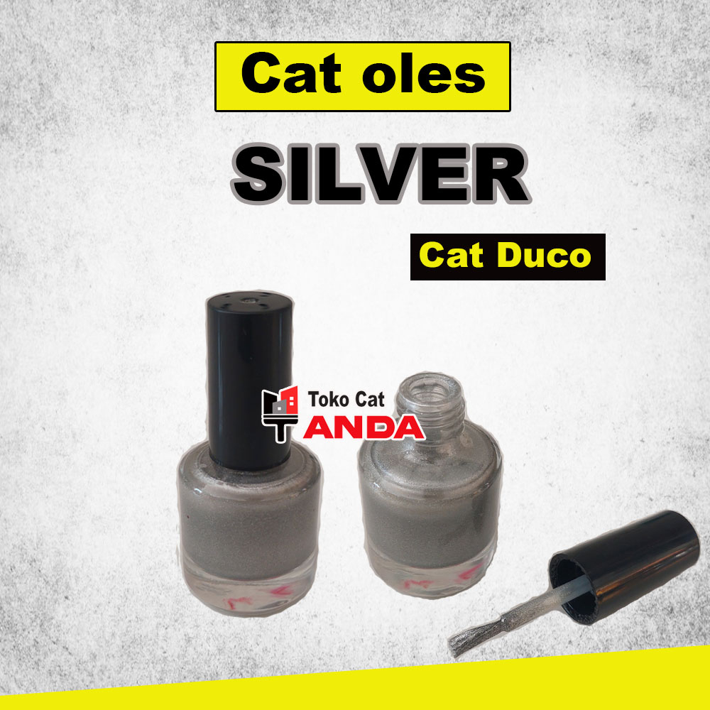 Cat Oles Silver - Cat silver cat duco cat langsung pakai silver