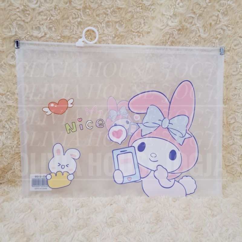 

Pouch Map Zipper My Melody A4-A10 Map Dokumen File My Melody