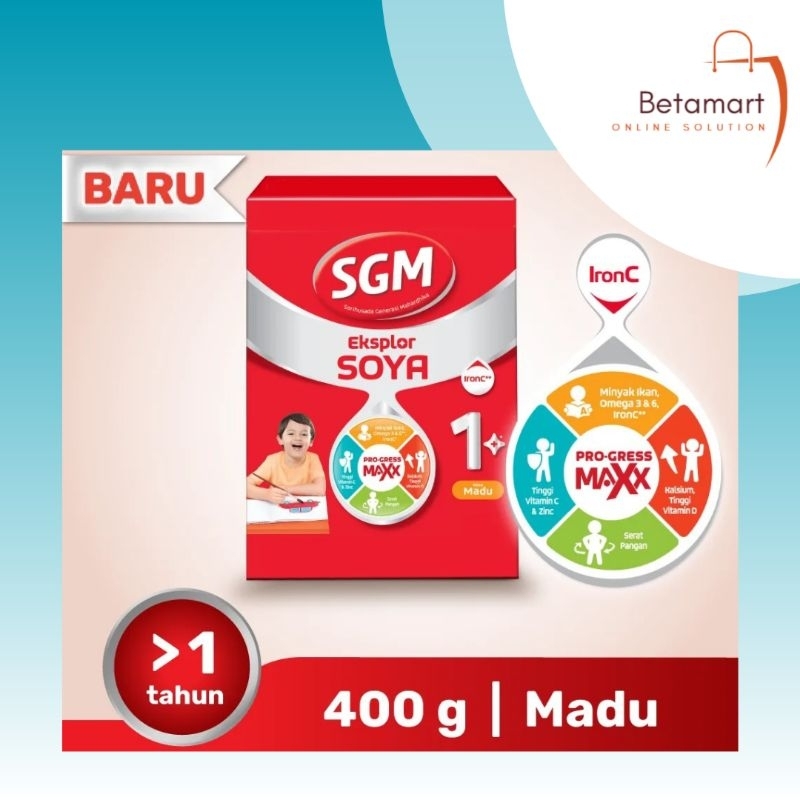 SGM EKSPLOR 1+ SOYA 400gr / Susu Anak 1-3 Tahun