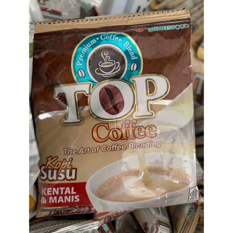 

Kopi Top Coffee Kopi Susu Kental dan Manis Coffe isi 12 Renceng Sachet Renteng