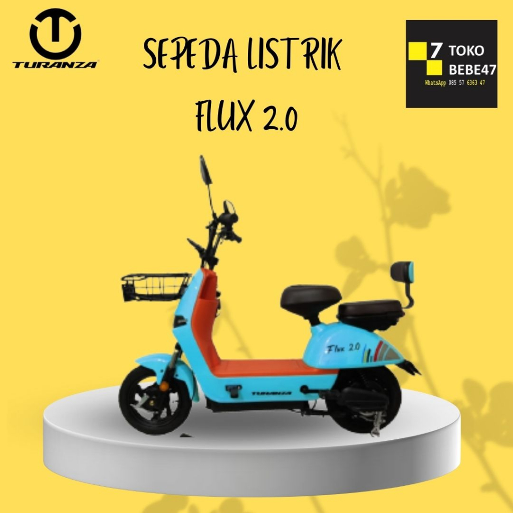 SEPEDA LISTRIK TURANZA FLUXX 2.0 GARANSI RESMI TURANZA SEPEDA LISTRIK