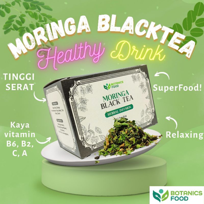 

Teh Celup Kelor dengan Teh Hitam / Botanics Food Moringa BlackTea Herbal Infusion / Healthy Drink / Minuman Sehat Kesehatan BotanicsFood