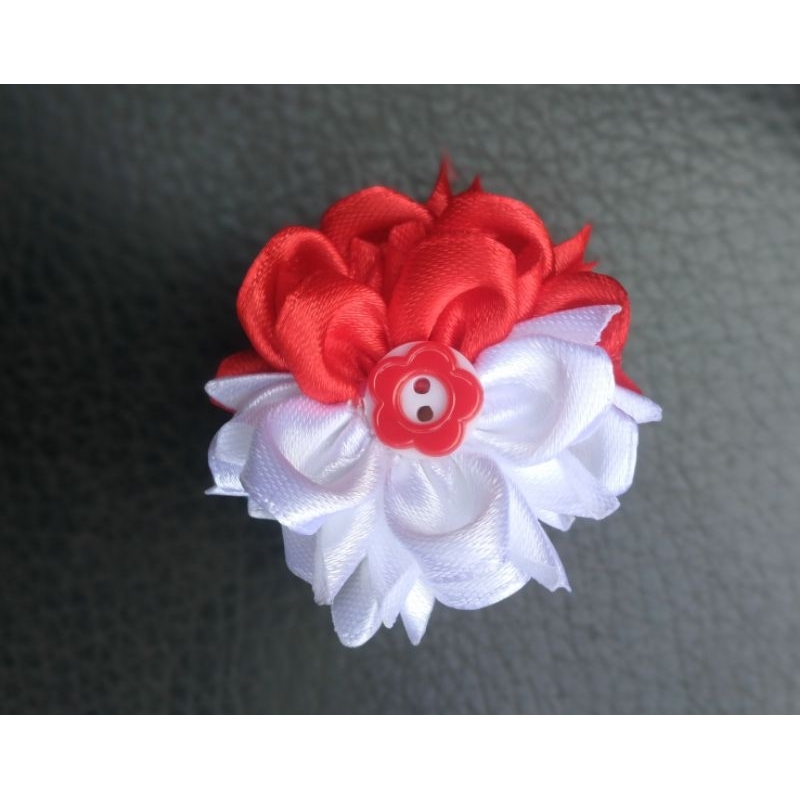 

FLOWERCRAFT Bros bunga merah putih untuk seragam Agustusan koor baris berbaris dll