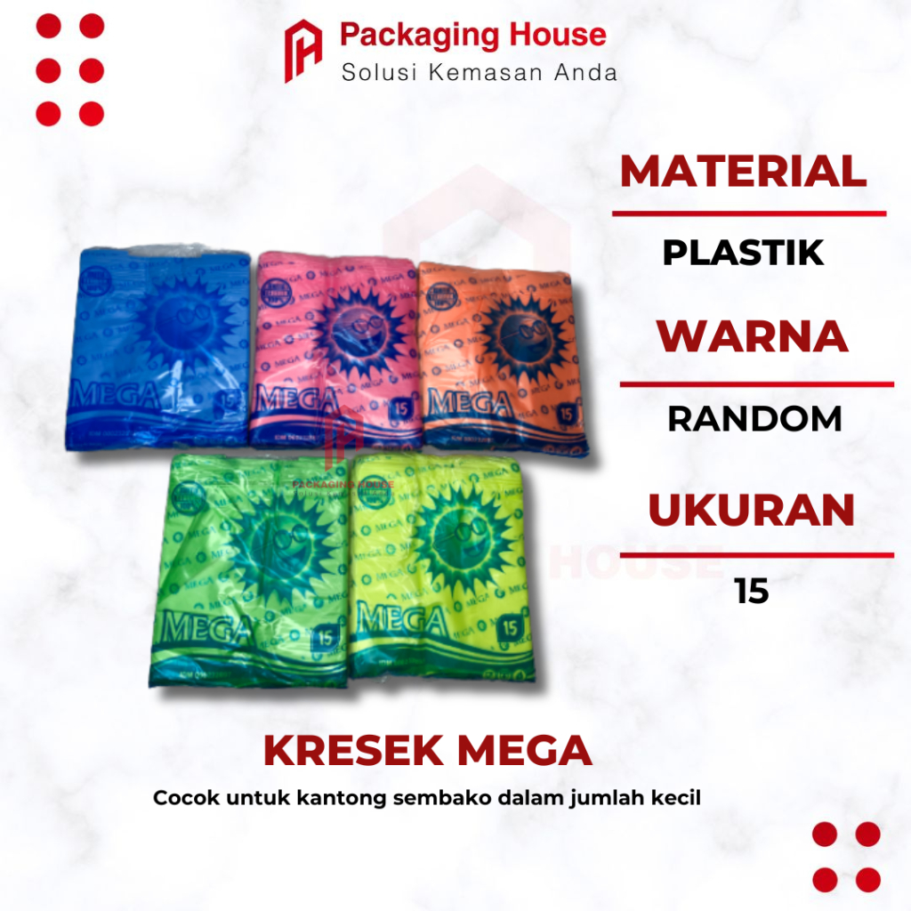 Kantong Kresek | Kantong Plastik | Kantong Kresek Plastik Warna ukuran 15 | Kantong Kresek Plastik W