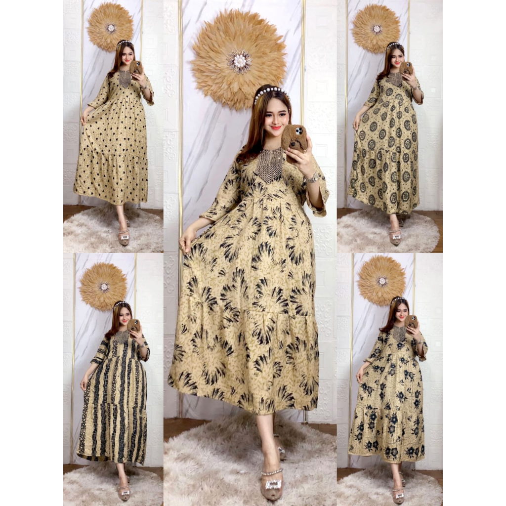 aju Daster Dress Arab Arabian Renda Dubay Dubai Sultan Amera Amira Big Size LD 110 Resleting Depan W