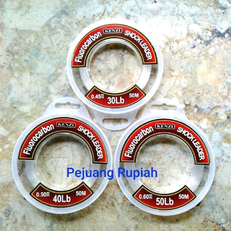 Senar Leader KENZI Shock Leader Fluorocarbon 100% - Mirip Shock Leader Relix Nusantara