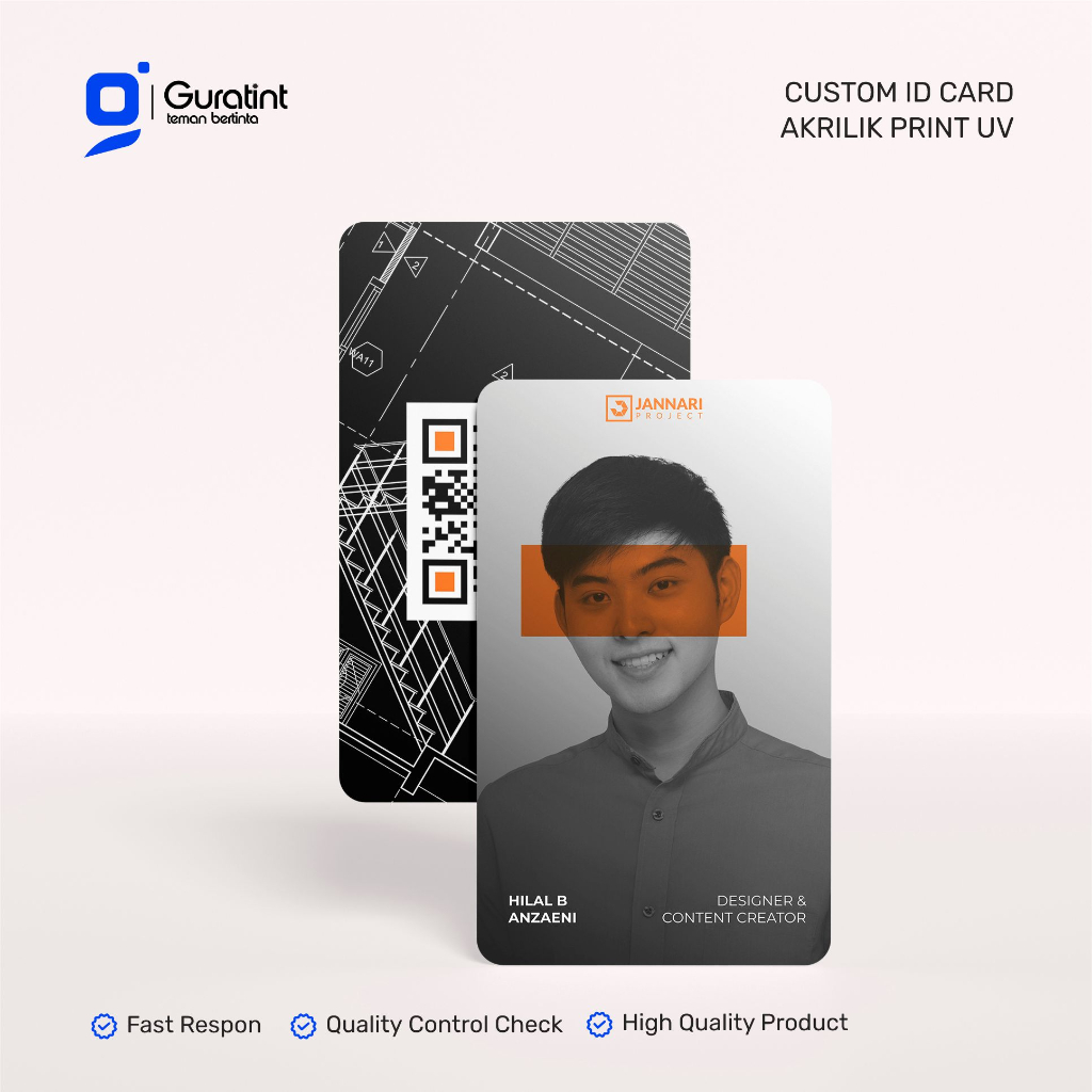 

Cetak Name Tag Premium | Print UV Id Card | Custom Id Card AKRILIK