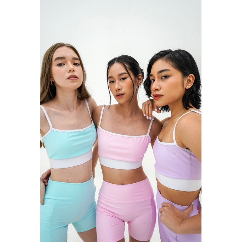 (ONE SET) Better Tomorrow Brianna Sports Bra & Booty Short