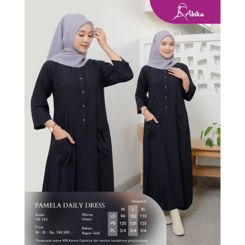 Dress polos Pamela dress ori abika hijab