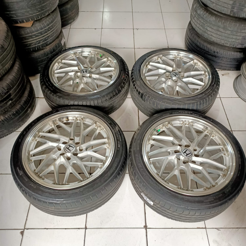 velg mobil second HSR SEPULU ring 17 hole 4x100/114,3 vios jazz yaris calya
