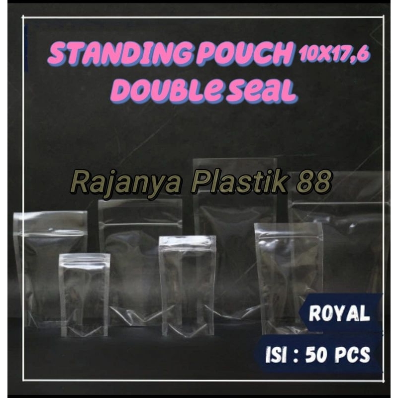 Royal Plastik Klip Double Seal PP Standing Pouch 10x17,6