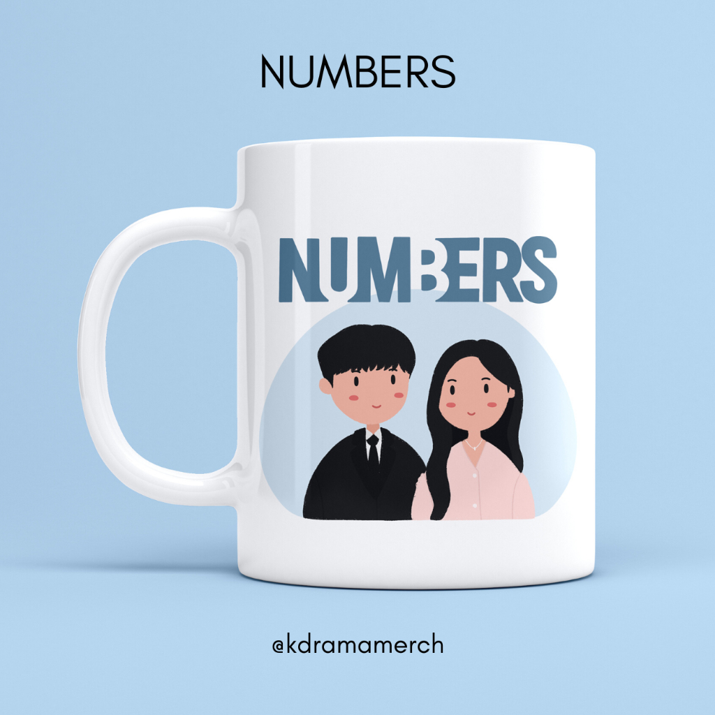 NUMBERS MUG DRAMA KOREA / GELAS / DRAMA KOREA FANKIT / DRAKOR / MUG KERAMIK / KDRAMA / KOREAN DRAMA 