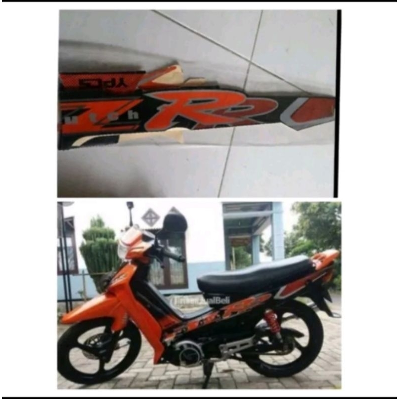 Striping stiker Yamaha Fiz R 2002 orange
