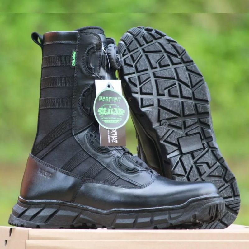 SEPATU PDL TALI PUTAR NINJA MARCHAZ KULIT SAPI ASLI