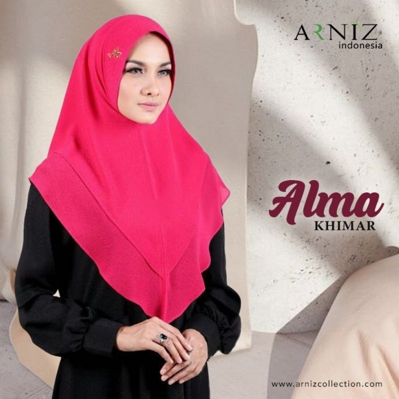 Mini khimar Alma by Arniz dengan Plat Label