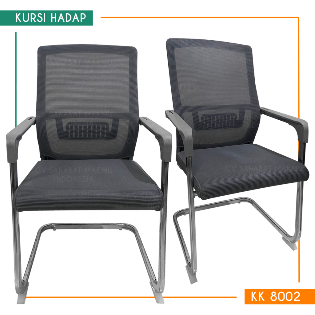 Kursi Kantor Hadap Kursi Kerja Besi Tanpa Roda Kursi Belajar Jaring