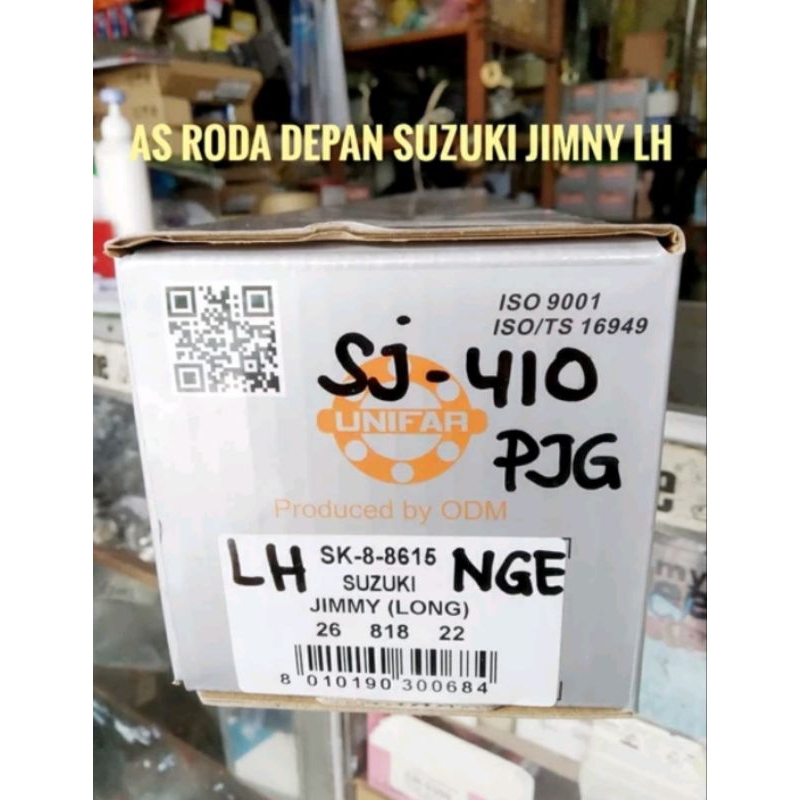 As Roda Depan Suzuki Jimny Panjang Kiri Merk UNIFAR