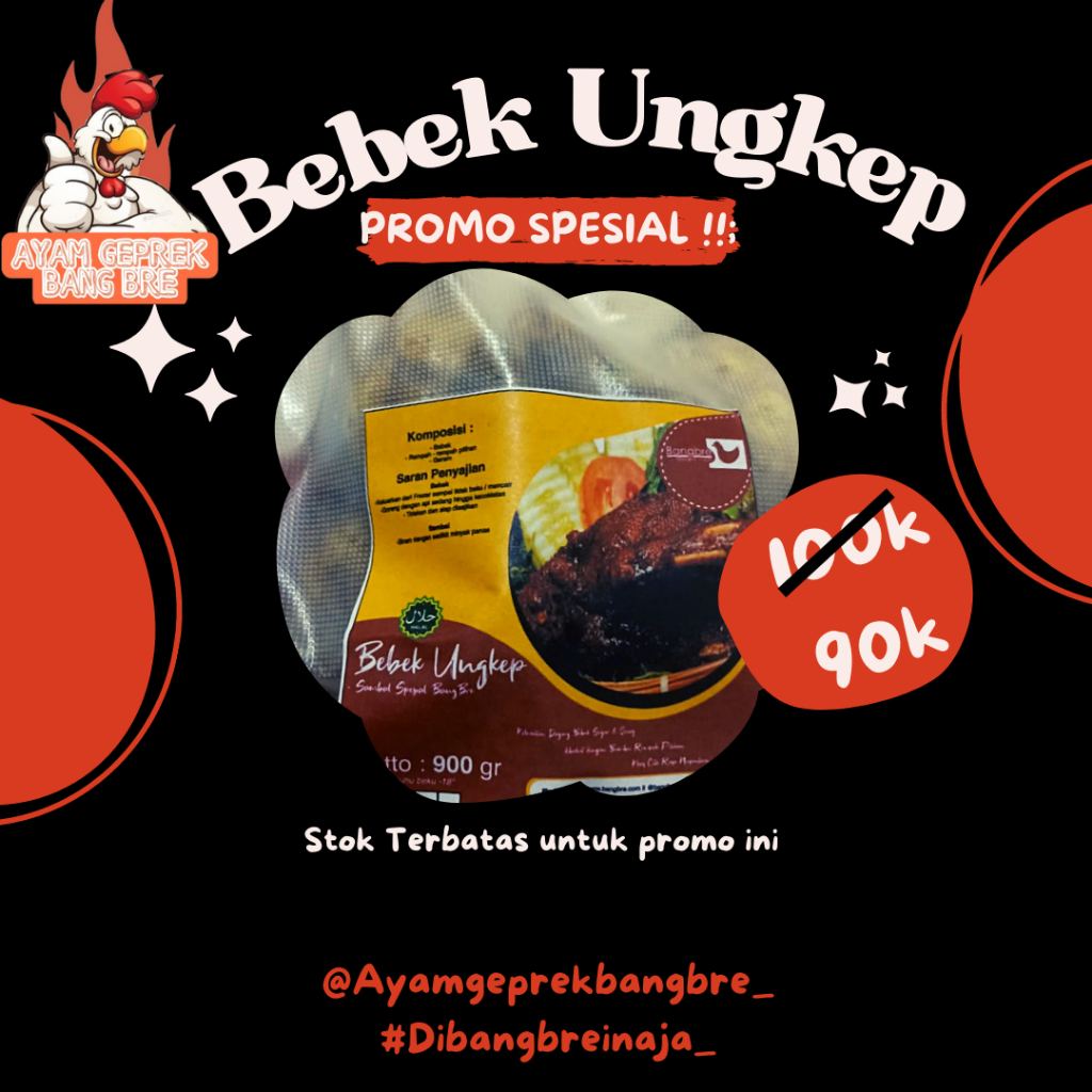 

BEBEK UNGKEP FROZEN 900GR