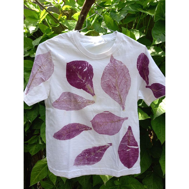 Kaos anak ecoprint katun combed