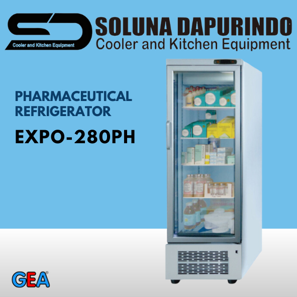 GEA PHARMACEUTICAL REFRIGERATOR EXPO-280PH / EXPO280PH PENYIMPAN OBAT