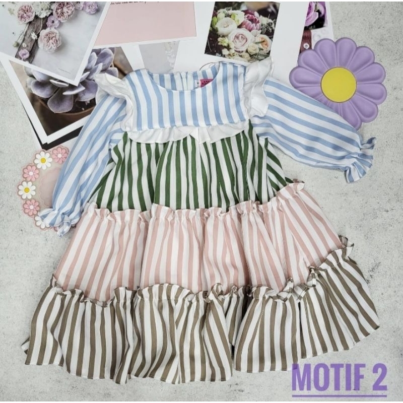 Gamis salur anak import/dress salur anak premium
