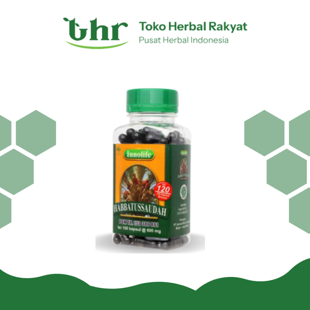 

INNOLIFE Habbatussauda Serbuk Jinten Hitam Habatussauda Isi 120 Kapsul | Innolife Habbatussauda