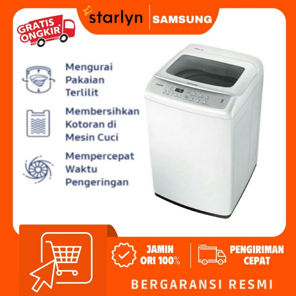 MESIN CUCI SAMSUNG WA 80H4200 8KG 1 TABUNG WOBBLE