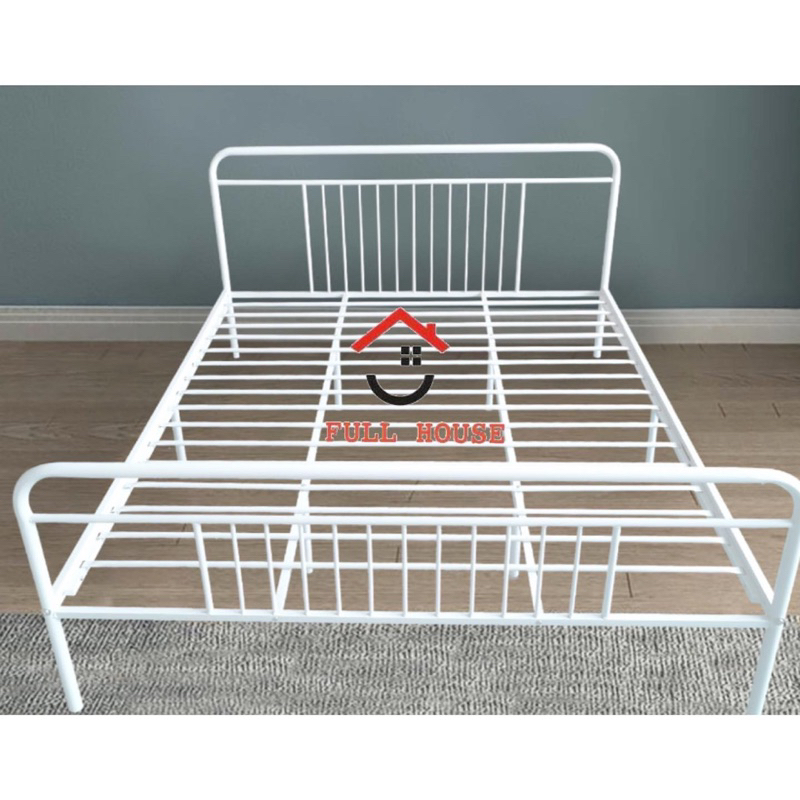 ranjang besi import putih hitam tempat tidur besi termurah top quality