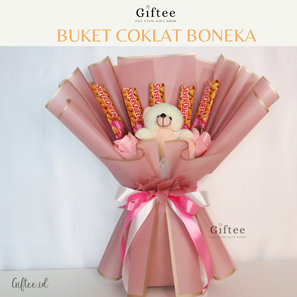 

BUKET COKLAT BONEKA AMITY CHOCOLATE BOUQUET DOLL MEDIUM SILVER QUEEN BUCKET COKELAT BUNGA FLOWER SILVERQUEEN SNACK MURAH HAMPERS KADO HADIAH GIFT WANITA CEWEK ULTAH ULANG TAHUN BIRTHDAY GRADUATION WISUDA SIDANG SEMPRO ANNIVERSARY VALENTINE BY GIFTEE ID