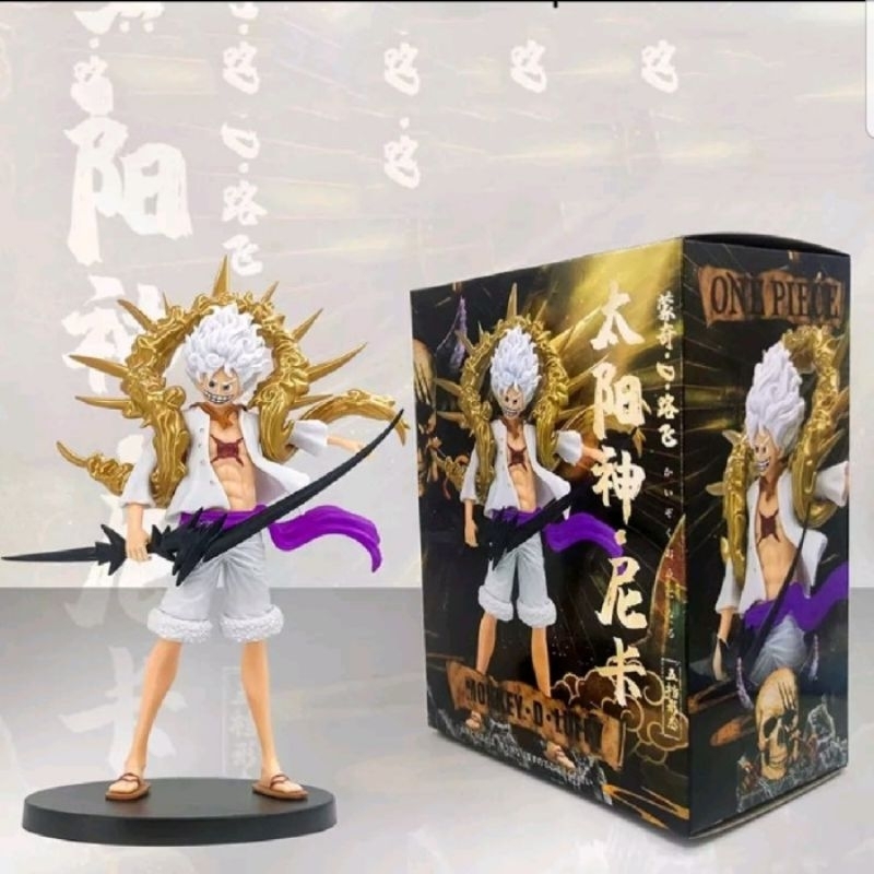 Action Figure Luffy One Piece Gear 5 - Action Figure Luffy Gear 5 Terbaru