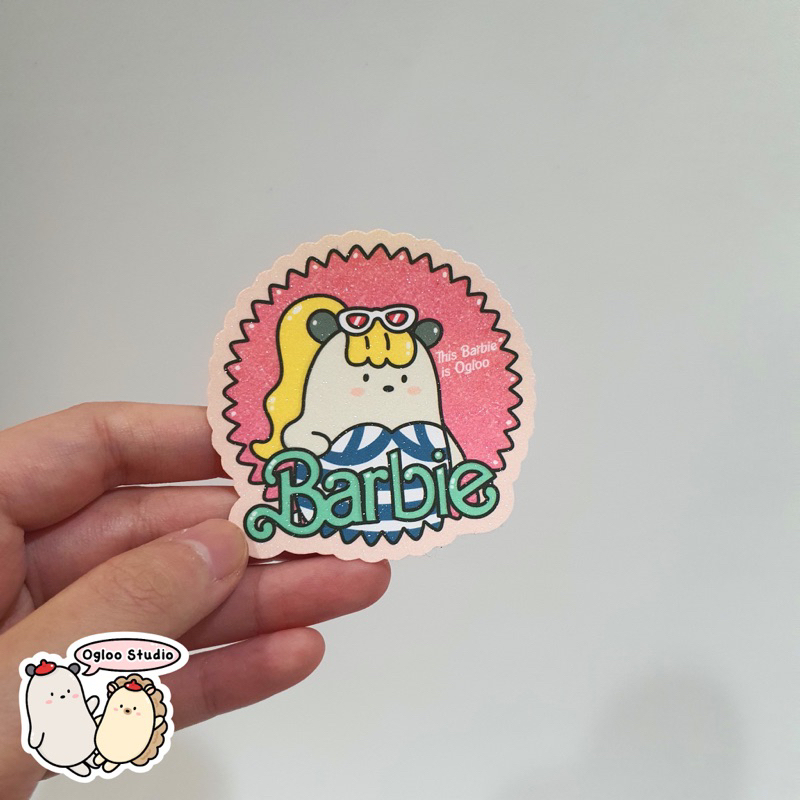 

Ogloo Barbie Die-cut Sticker