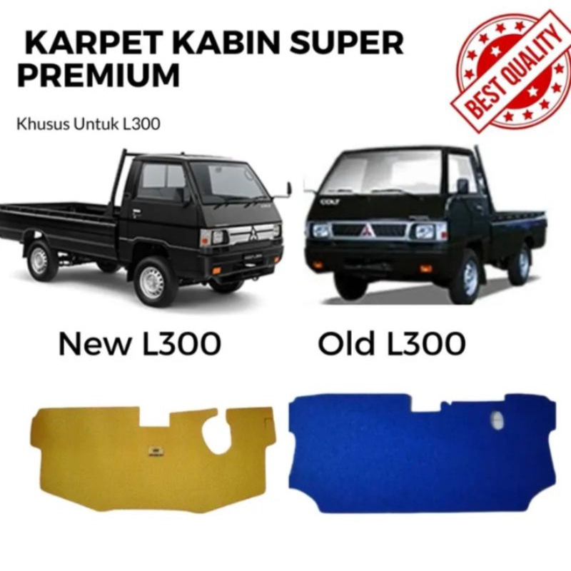 Bonus Topi Karpet Mie untuk new L300 & old L300 atau Karpet Mobil New  L300 & old L300 Presisi Murah
