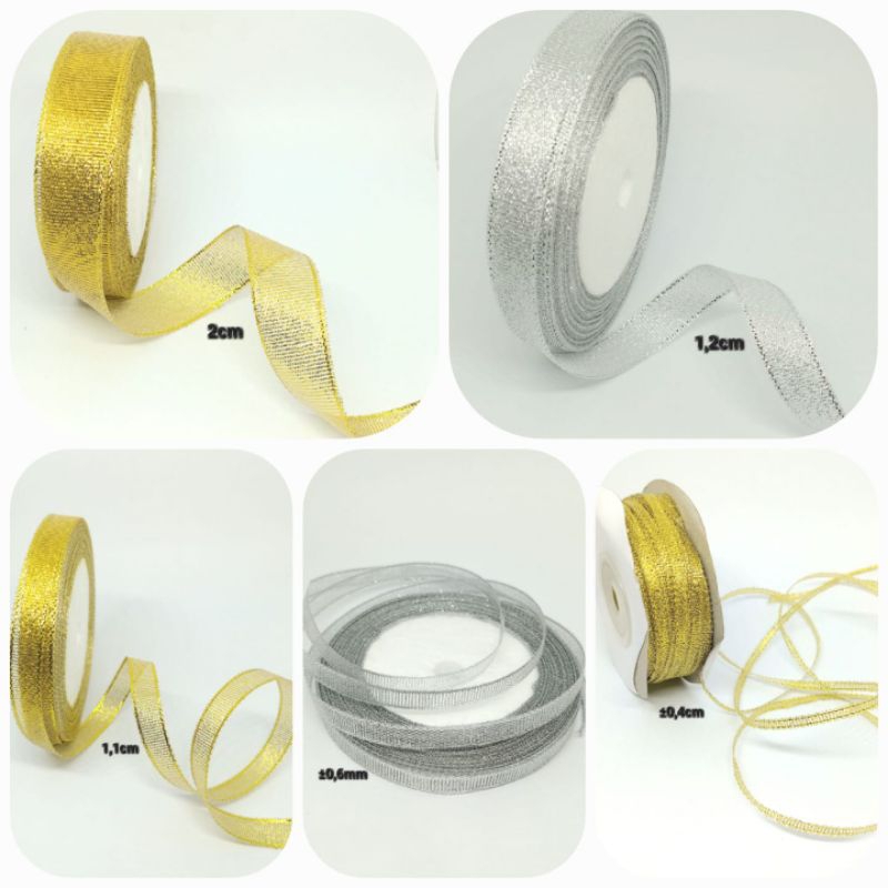 

PITA GLITER GOLD DAN SILVER,PITA METALIK PITA KADO PITA HAMPERS