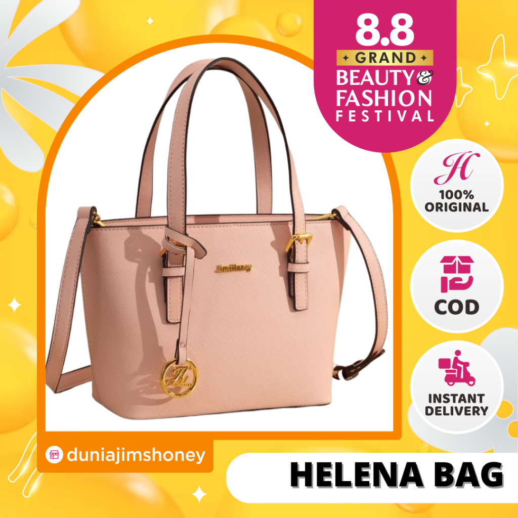 Jims Honey Helena Bag Tas Jinjing Bahu Wanita Cewek Fashion Korea Handbag Selempang Slingbag Import 