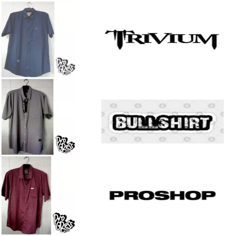 Kemeja Proshop Original | Kemeja Skaters | Kemeja Trivium Original l Kemeja Bullshirt Original l Kem
