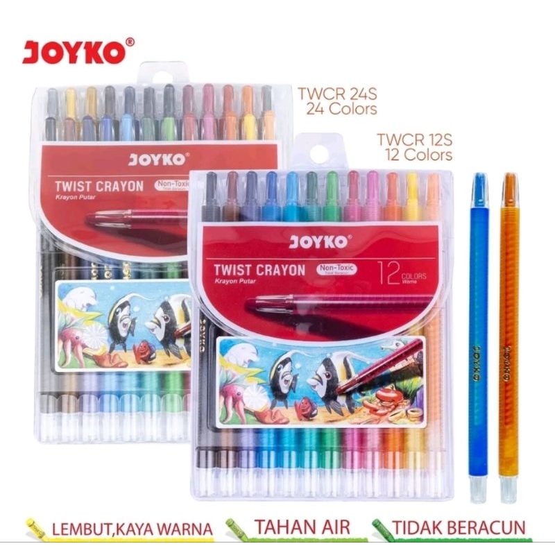 

JOYKO Crayon/krayon putar 12/24 panjang (1set)
