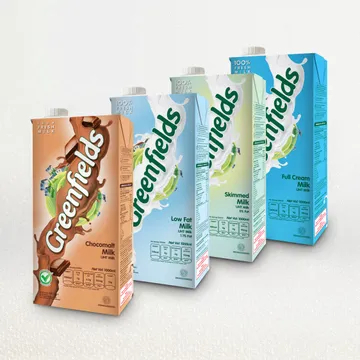 

GREENFIELDS LOW FAT UHT 1L, SKIM MILK 1L, FULL CREAM 1L, DAN CHOCO MALT 1L