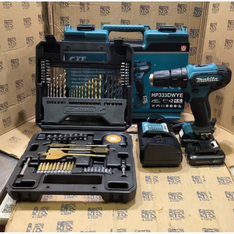 Bor Cordless Merk Makita DF333DWYE