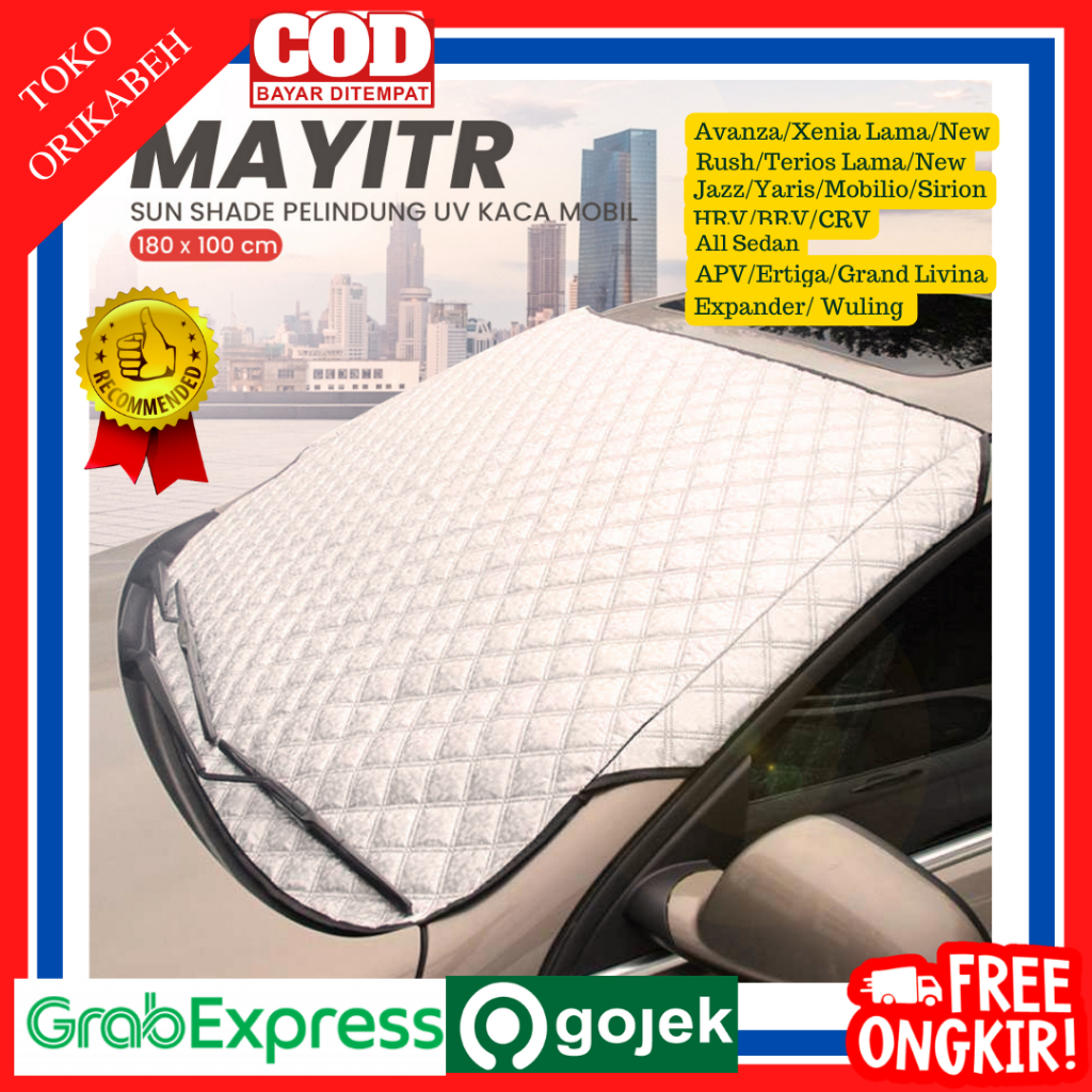 Cover Penutup Tutup Pelindung Sinar UV Kaca Depan Mobil Anti Panas Gores Tebal Sun Shade Protection